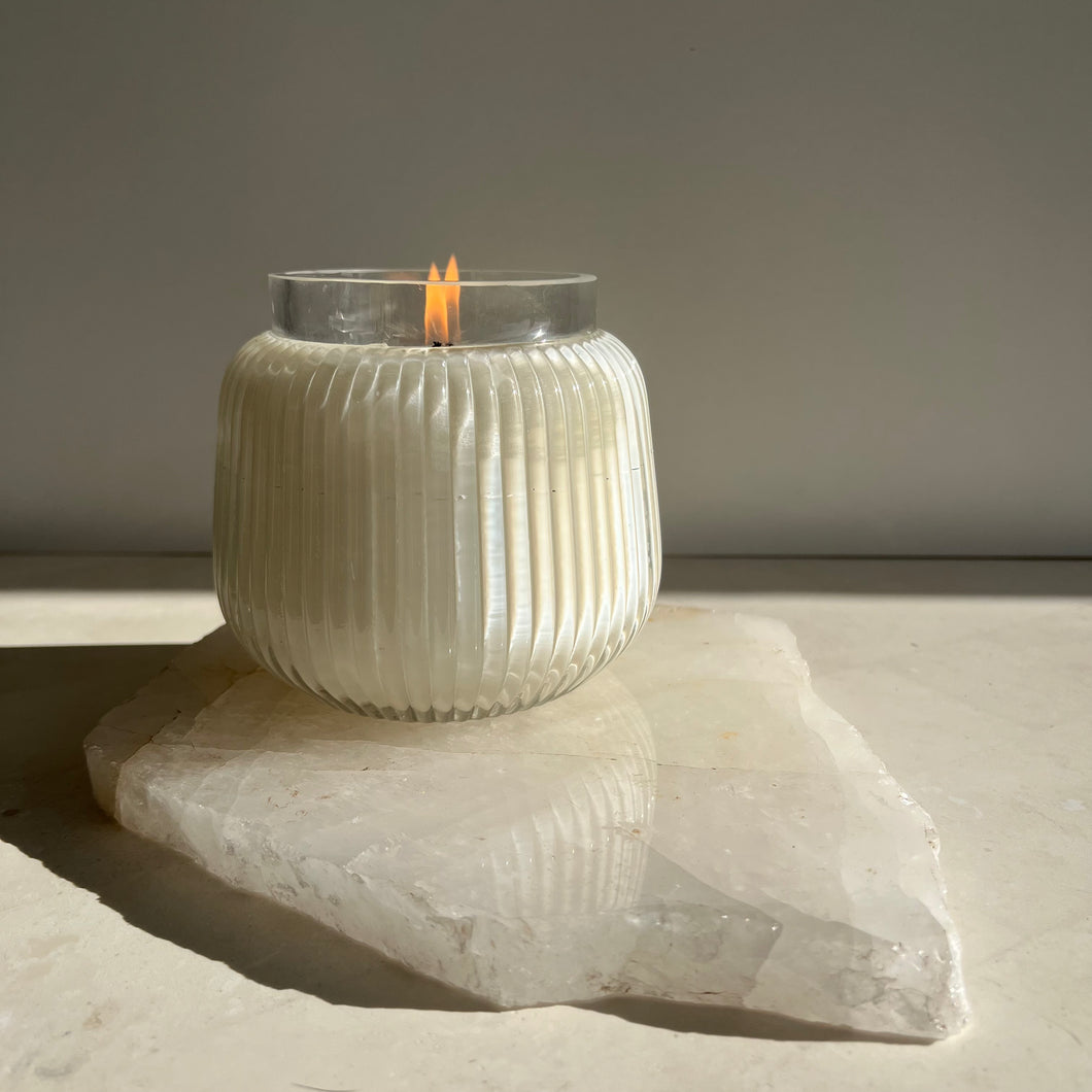 NERVURE Bol Verre Blanc 700